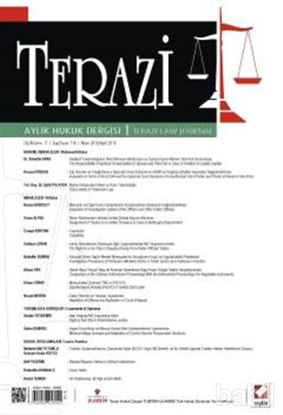 Picture of Terazi Aylık Hukuk Dergisi Sayı: 116 Nisan 2016