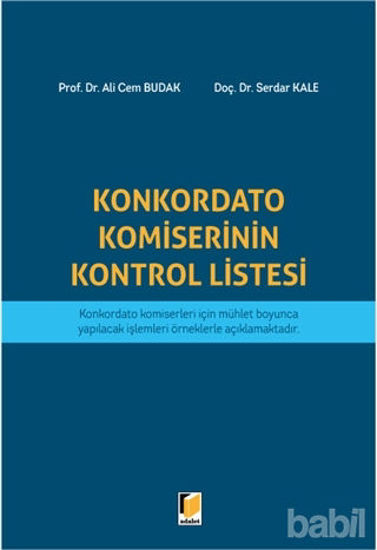 Picture of Konkordato Komiserinin Kontrol Listesi