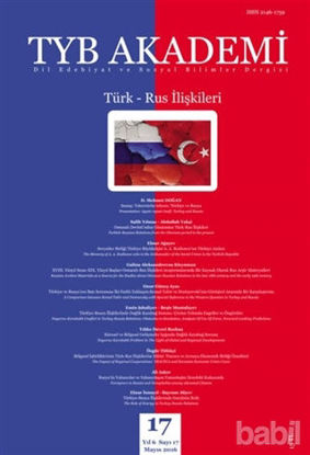 Picture of TYB Akademi Dergisi Sayı: 17 Mayıs 2016