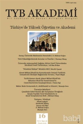 Picture of TYB Akademi Dergisi Sayı: 16 Ocak 2016