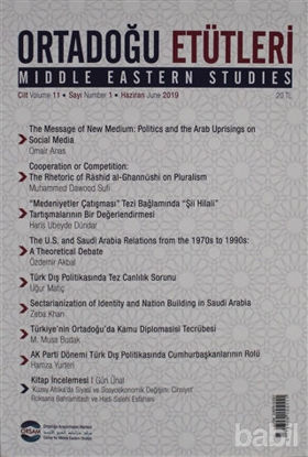 Picture of Ortadoğu Etütleri Cilt: 11 Sayı 1 Haziran 2019