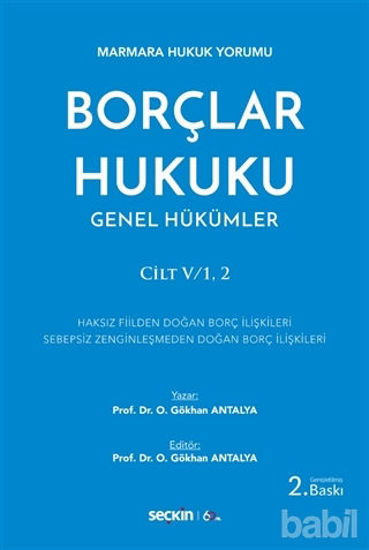 Picture of Borçlar Hukuku Genel Hükümler Cilt: V/1,2