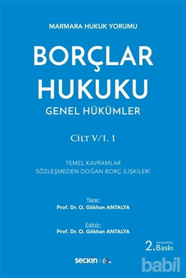 Picture of Borçlar Hukuku Genel Hükümler Cilt: V/1,1