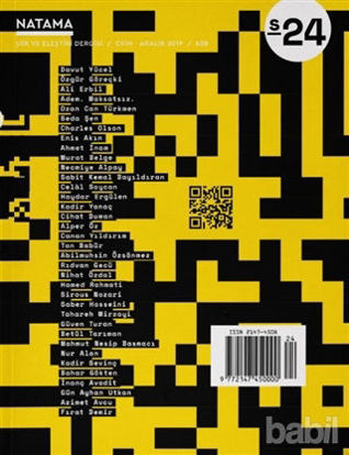 Picture of Natama Şiir ve Eleştiri Dergisi Sayı: 24 Ekim - Aralık 2019