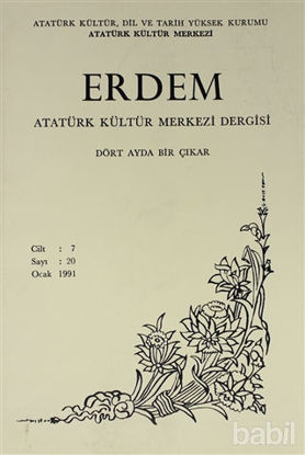 Picture of Erdem Atatürk Kültür Merkezi Dergisi Sayı : 20 Ocak 1991 (Cilt 7)