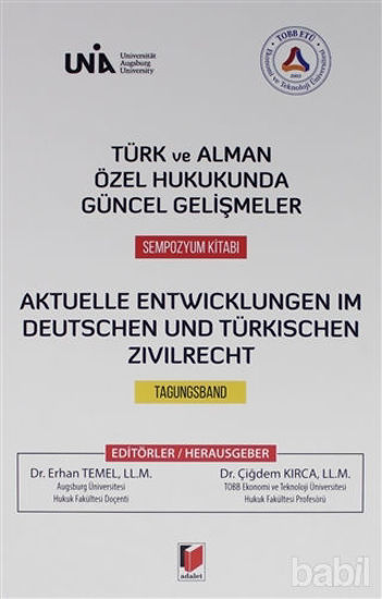 Picture of Türk ve Alman Özel Hukukunda Güncel Gelişmeler Sempozyum Kitabı