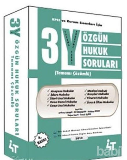 Picture of 3y Özgün Tamamı Çözümlü Hukuk Sorular
