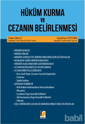 Picture of Hüküm Kurma ve Cezanın Belirlenmesi