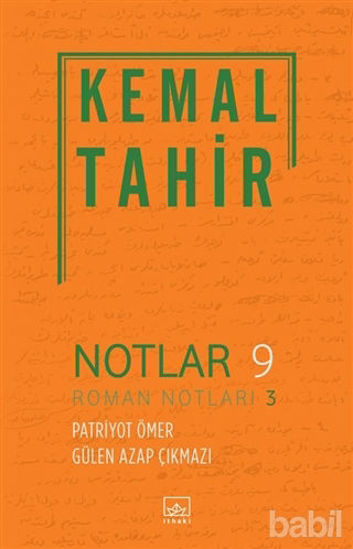 Picture of Notlar 9 - Roman Notları 3
