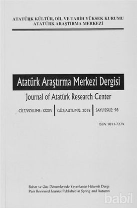 Picture of Atatürk Araştırma Merkezi Dergisi Sayı: 98 Güz 2018