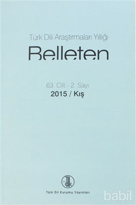 Picture of Türk Dil Kurumu Araştırmaları Yıllığı - Belleten 2015 / Kış