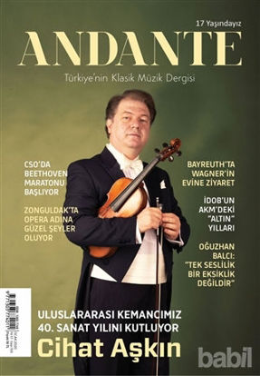 Picture of Andante Müzik Dergisi Yıl: 17 Sayı: 159 Ocak 2020