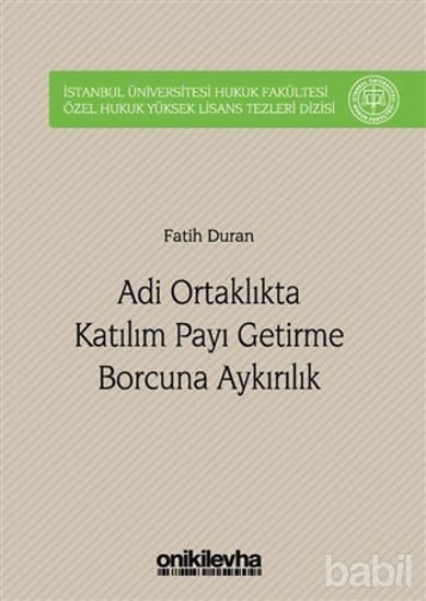 Picture of Adi Ortaklıkta Katılım Payı Getirme Borcuna Aykırılık