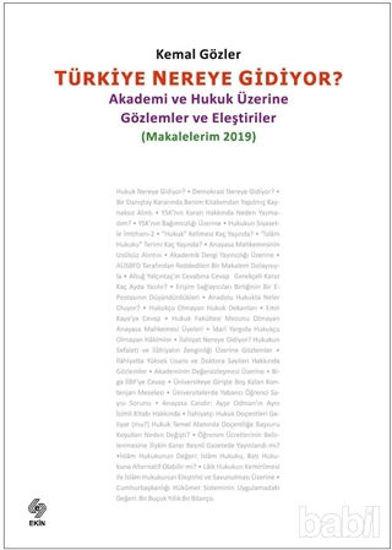 Picture of Türkiye Nereye Gidiyor (Makalelerim 2019)