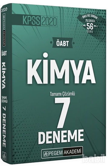 Picture of 2020 KPSS ÖABT Kimya Tamamı Çözümlü 7 Deneme (İadesiz)
