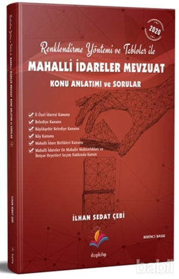 Picture of 2020 Renklendirme Yöntemi ve Tablolar ile Mahalli İdareler Mevzuat Konu Anlatımı ve Sorular