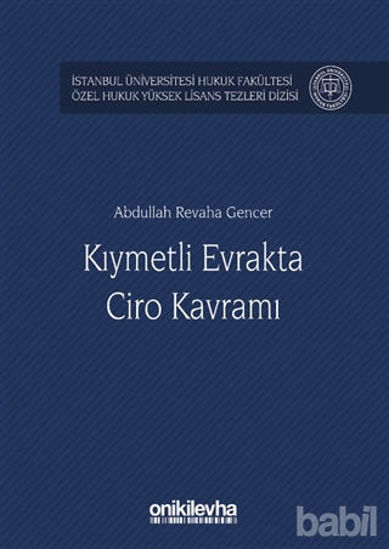 Picture of Kıymetli Evrakta Ciro Kavramı