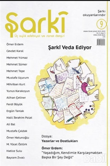Picture of Şarki Üç Aylık Edebiyat ve Sanat Dergisi Sayı: 9 (Mart-Nisan-Mayıs 2020)
