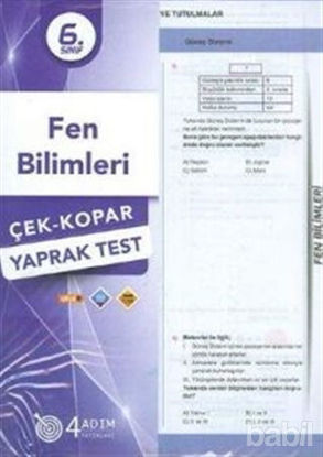 Picture of 6.Sınıf Fen Bilimleri Yaprak Test 2019