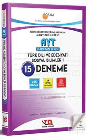 Picture of AYT Maraton Serisi Türk Dili Ve Edebiyatı Sosyal Bilimleri 1 - 15 Deneme