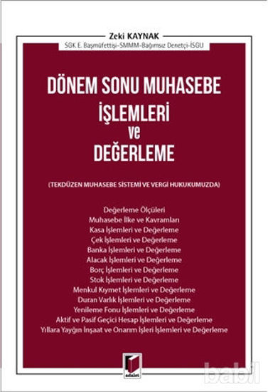 Picture of Dönem Sonu Muhasebe İşlemleri ve Değerleme