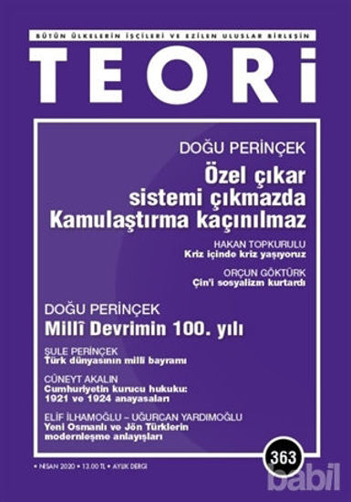 Picture of Teori Dergi Sayı: 363 Nisan 2020