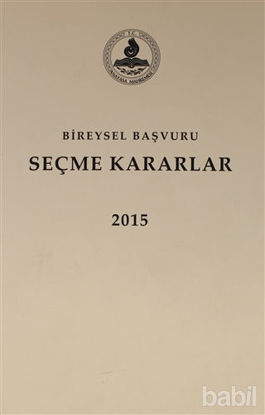 Picture of Bireysel Başvuru Seçme Kararlar 2015