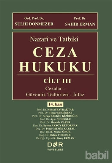 Picture of Nazari ve Tatbiki Ceza Hukuku Cilt: 3