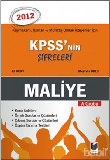 Picture of KPSS'nin Şifreleri A Grubu Maliye