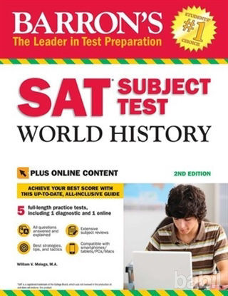Picture of Barron's SAT Subject Test World History with Online Tests