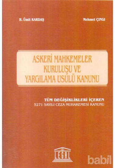 Picture of Askeri Mahkemeler Kuruluşu ve Yargılama Usulü Kanunu