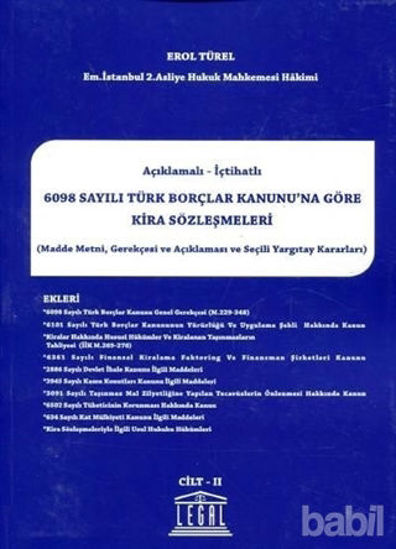Picture of 6098 Sayılı Türk Borçlar Kanunu'na Göre Kira Sözleşmeleri (2 Cilt Takım)