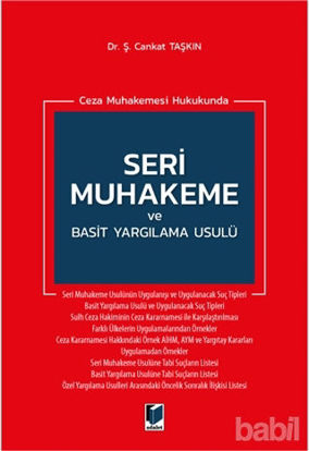 Picture of Ceza Muhakemesi Hukukunda Seri Muhakeme ve Basit Yargılama Usulü
