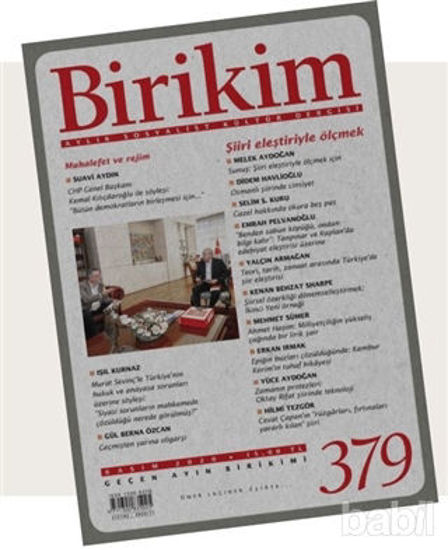Picture of Birikim Aylık Sosyalist Kültür Dergisi Sayı: 379 Kasım 2020