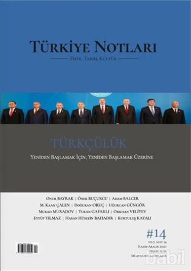 Picture of Türkiye Notları Dergisi Sayı 14