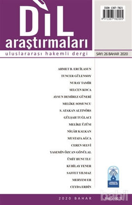 Picture of Dil Araştırmaları Uluslararası Hakemli Dergi Sayı: 26 Bahar 2020