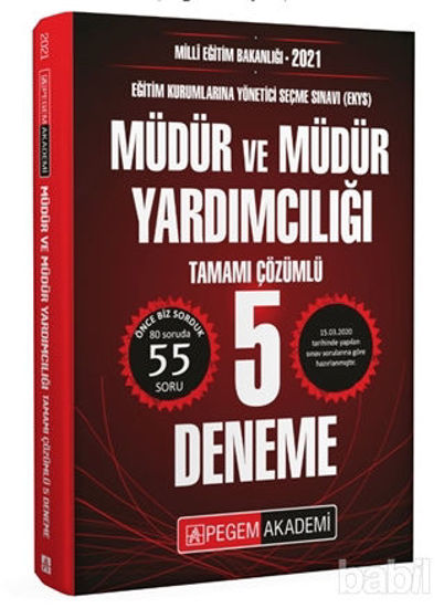 Picture of 2021 MEB EKYS Müdür ve Müdür Yardımcılığı Tamamı Çözümlü 5 Deneme